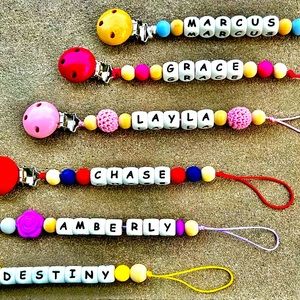 Personalized Pacifier Clip, Baby Shower Gift